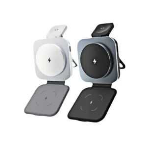 Desktop 3-in-1 15W Foldable Wireless Charging Station for Phones, Watches, and Earbuds Wholesale