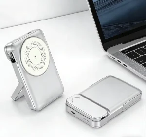 15W Certified Wireless Power Bank Station 3 in 1 10000mAh Real Capacity Foldable Smart Watch Charger Phone Charger
