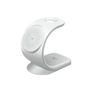 3-in-1 Wireless Charging Station, 15W Fast Magnetic Wireless Charger for Multiple Devices, Phones, and Watches, Supports QC3.0