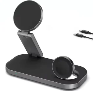 15W fast wireless charger 3 in 1 charging station Magnetic multi function Applicable to iPhone watch and headphone
