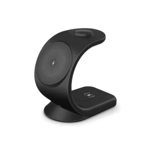 Smart 3-in-1 Wireless Charging Station, 15W Output, for iPhone and Multiple Devices, Magnetic Travel Charging Stand