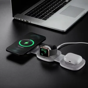 3-in-1 Multifunctional Magnetic Wireless Charging Stand, 15W, for Apple iPhone and Multiple Devices