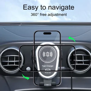 15W wireless charger a popular mobile phone product supporting fast charging technology for vehicles