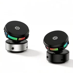 Universal 15W Magnetic Car-Mount Wireless Charger with 360° Rotating Vacuum Suction Mount and Cooling Fan