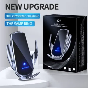 Multifunctional In-Car Wireless Charging Phone Holder, Infrared-Sensing Automatic Clamping, 15W Wireless Charging