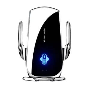 15W Car Wireless Charger Magnetic Fast Charging Station, Air Vent Phone Holder with Touch Button and 360° Rotation, New Product