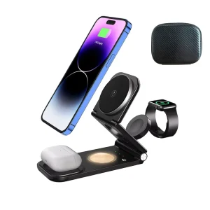 New Magnetic 15W 4-in-1 Multi-Function Wireless Charger for Mobile Phones