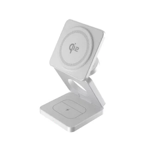 Factory Custom 15W Fast-Folding Wireless Charging Station Based on Samples, Compatible with Qi, Qi2, Qi3, and Qi1 Portable Magnetic Wireless Chargers