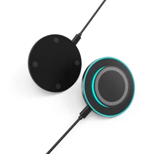 Portable LED Magnetic Wireless Charging Pad, Smart Accessory, 15W Wireless Fast Charger for iPhone 16 Pro Max