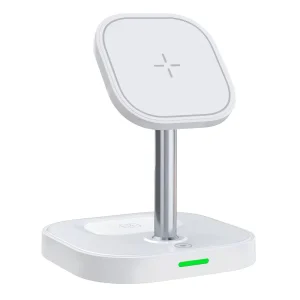 2-in-1 Magnetic Wireless Charger for 16/15/14/13/12 Pro Series and Earphones, with 5V2A Output and OTP Protection
