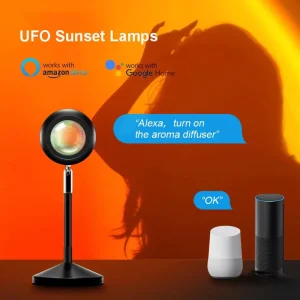 16 Colors Smart COB APP Sunset Lamp DC Powered Projected Lighting for Party Bedroom Decoration