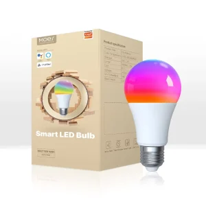 Wireless Smart LED Bulb, Dimmable, 16 Million RGB Colors, E27, Voice Control, Alexa/Google Home