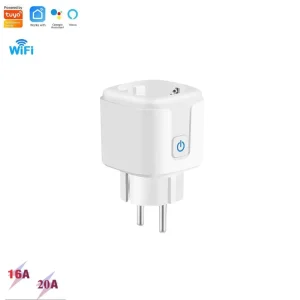 16A 20A Smart Plug EU Plug Socket Alexa Google Assistant Compatibility Android Operated White Key Power US Plug Type