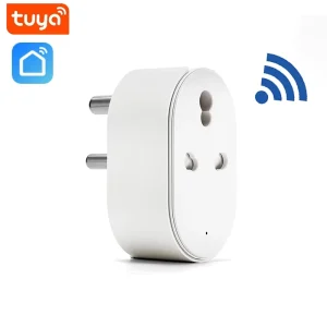 16A Indian WiFi Tuya Smart Plug Socket 220V Energy Monitoring App Remote & Voice Control Timer Shedule IP20 12-Month Warranty