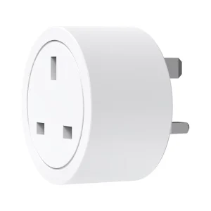 16A Power Smart Socket Plug British Standard Three-Hole ABS IP15 1 Outlet WiFi Remote Control Via Mobile Phone