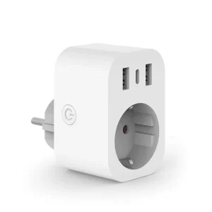 16A Tuya Smart Socket Wifi Smart Plug EU with USB and Type C 5V 2.4A Fast Charging Alexa Google Home APP Control