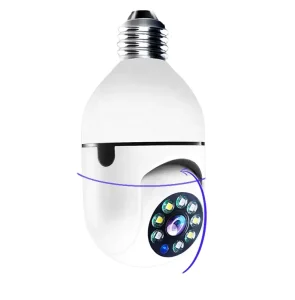 180 Degree 2MP PTZ Camera CMOS Sensor WIFI Two-way Voice Function Indoor Usage Cloud E27
