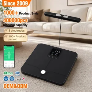 180KG AV Colorful LCD Display 180kg Smart Scale for Body Weight APP 8 Electronic Scale