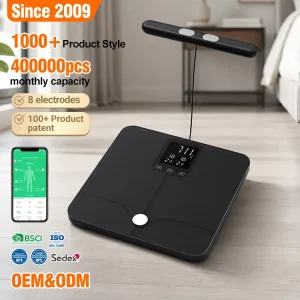 180KG AV Colorful LCD Display 8 Electronic Scale Low Battery over Load Indication Smart Wireless Scale