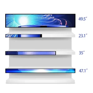 19 21 24 28 36 48 Inch Stretched Lcd Display Screen Bar Smart Shelf Lcd Panel Full-size Long Screen Module Controller Kits