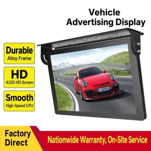 19 22 32 Inch Ceiling and Back Mounted Vehicle Advertising Display 4G Android Smart Bus Digital Signage All in One