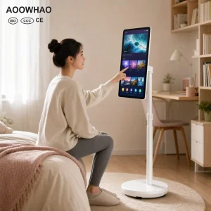 19-32 Inch 4K Capacitive Touch Android Rolling Smart Screen 360° Rotatable Portable Friend Machine TV for Home Bedroom