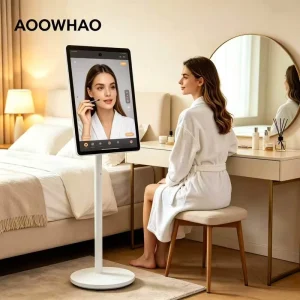 19-32Inch 4K Capacitive Digital Touch Android Rolling Smart Screen 360° Rotatable Portable TV Display with Home Living Room