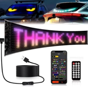 192*898mm Factory APP Control LED Flexible Display LED Sign Board Scrolling Car LED Screen
