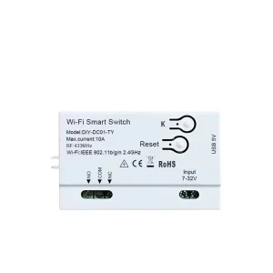 1CH Smart Remote Control Wireless Wifi Switch Module DC7 32V RF Receiver 10A WiFi 433mhz Relay DIY