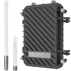 1KM Coverage Solar LoRa Gateway with 4G/2G 200 Nodes Support IP65 Central Controller for Street Light