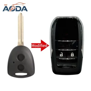 2 Buttons Smart Remote Vehicle Key Shell Replacement Car Universal Key Fob Shell