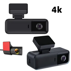 2 Cameras Lens Car DVR Dash Cam HD 4k Dual Lens Video Recorder Black Box Night Vision Dashcam for Car
