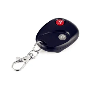2-Keys 433mhz Universal Wireless RF Transmitter ABS Metal Remote Control with Learning Code for Automatic Garage Door Light