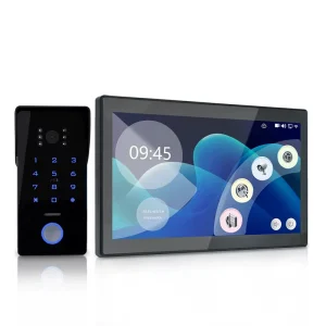 2 Wire Tuya IP Two line Video Intercom Doorbell Security System Touch Screen 1080P Camera IC Card APP Remote Unlock