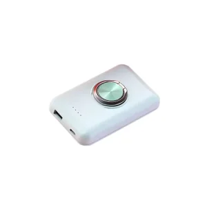 2 in 1 Portable 5000mah Mobile Phone Charger Magnetic Wireless Charger 5W Colorful Phone Stand Portable Powerbank