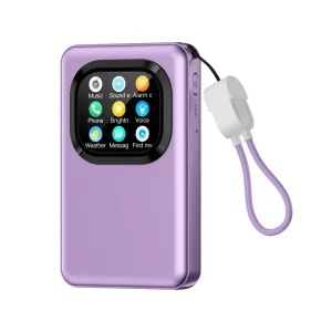 2 in 1 Portable Smart Power Bank 10000mAh 2.01 inch Touchscreen Portable PowerBank Play Music