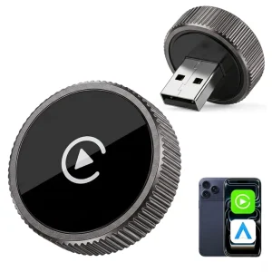 2 in 1 USB Wireless CarPlay Android Auto AI Box Plug Play Multimedia Adapter Prime Video Streaming OEM