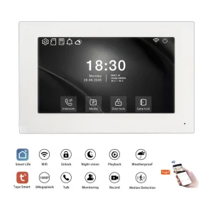 2 wire IP Smart Wifi DIY Video Door Phone Intercom Door Entry System Villa Doorbell 1080P Motion Detection Record Log