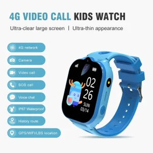 2.01inch IPS Large Screen GPS Kids Smart Watch 4G IP67 Waterproof Answer Calls Video Call 1000mAh APP Control Student Smartwatch