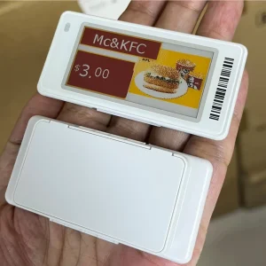 2.13 Inch Four Color E Paper Display Electronic Shelf Label System Ble Wifi Smart Electronic Shelf Label Esl Factory