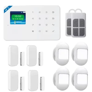 2.4 Inch TFT Color Panel Anti Theft Alarm Security System Kit with PIR Sensor Door Sensor