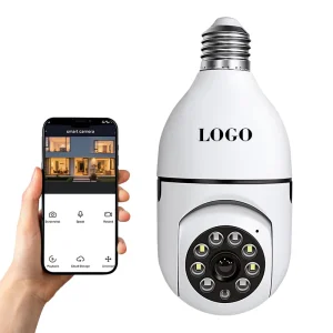 2.4GHz WiFi Smart IP Camera Portable Cordless Mini WiFi Security Camera 360 Panoramic View for Home Office Baby Pet Garage