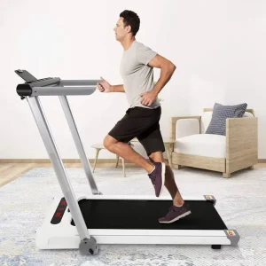 2.5HP Electric Portable Folding Treadmill LED Screen 12km/h High Speed Smart Walking Pad Desk Office Home Fitness Equipment Gym