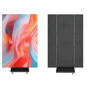 2.5mm Pixel Indoor/Outdoor Moving Vertical Trifold LED Poster Display with SDK Animation IP65 Rated for Retail Store Advertising