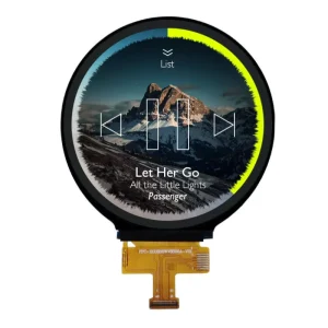 2.76 Inch Round TFT LCD Display 480×480 IPS Circular Screen ST7701S SPI+RGB Interface 450nits for Smart Watch HMI