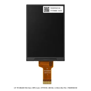 2.8″ IPS LCD 480×640 MIPI 600 Nits Low Power 3.3V Backlight High Brightness Display for Wearable Smart Device