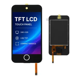 2.8 Inch IPS TFT LCD Touch Display Module LED Backlight 240×320 All Viewing Angle Screen for Industrial Equipment Compact Design