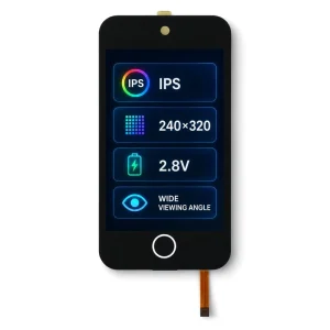 2.8 Inch TFT LCD Touch Panel Display Module 240×320 IPS Full View Home Automation HMI ST7789P3 Controller IC 230cd/m