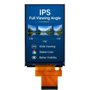 2.83 Inch TFT LCD Display Module 480×640 IPS Full Viewing Screen MIPI Interface -40C~80C Medical Monitor Diagnostic Device