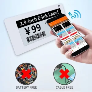 2.9 Inch 296×128 E-Ink Black White Electronic Shelf Label No Battery Wireless Smart Price Tag Warehouse Retail Inventory